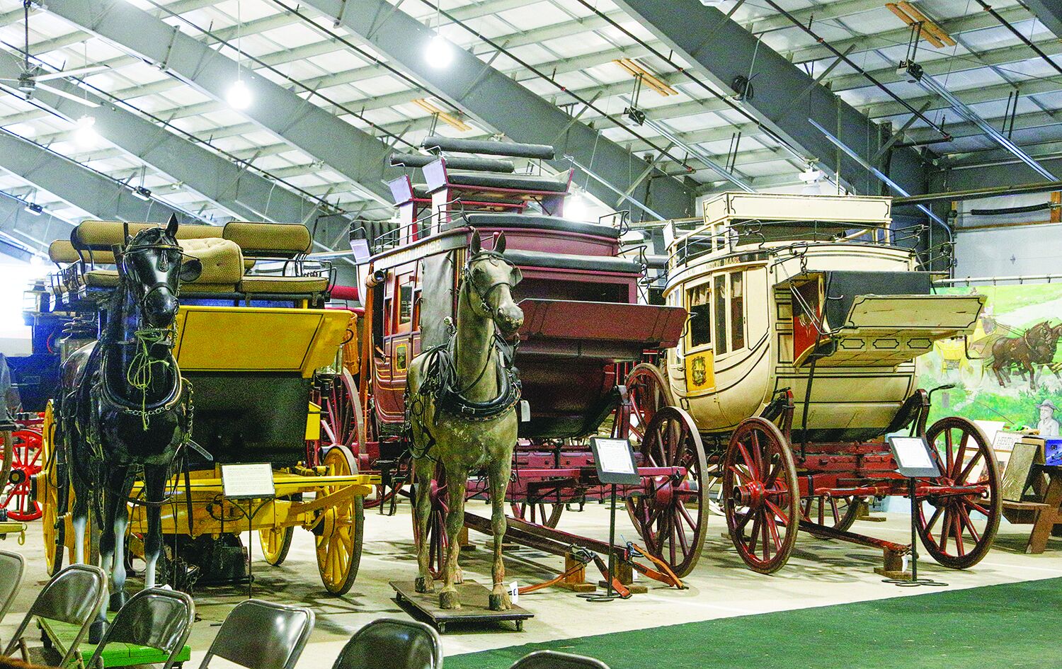 Marshall wagons, displayed at fair for 20 years, to be auctioned